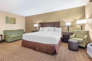 Kamar Standar, 1 Tempat Tidur King, Bebas Asap Rokok, lemari es & microwave | Meja kerja, setrika/meja setrika, Wi-Fi gratis, dan seprai linen