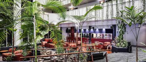 Lobby lounge, garden views, open daily