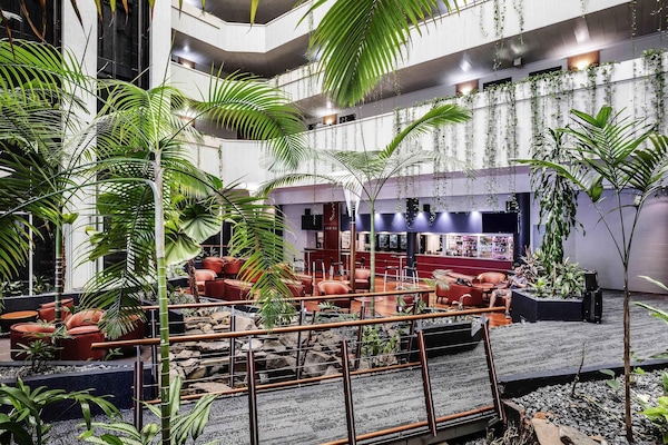 Lobby lounge, garden views, open daily