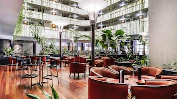 Lobby lounge, garden views, open daily