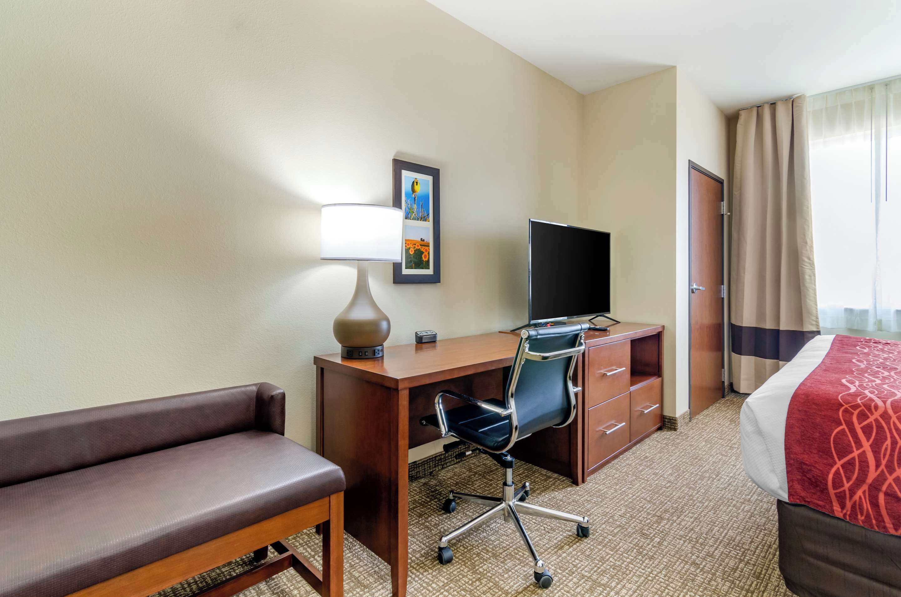 blackout curtains, iron/ironing board, free wifi