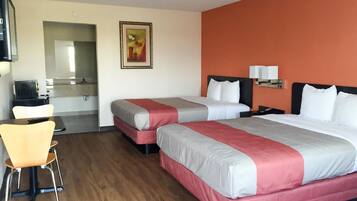 Desk, blackout drapes, free WiFi, bed sheets