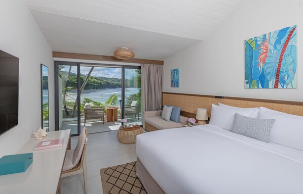 Pillow-top beds, minibar, in-room safe, desk