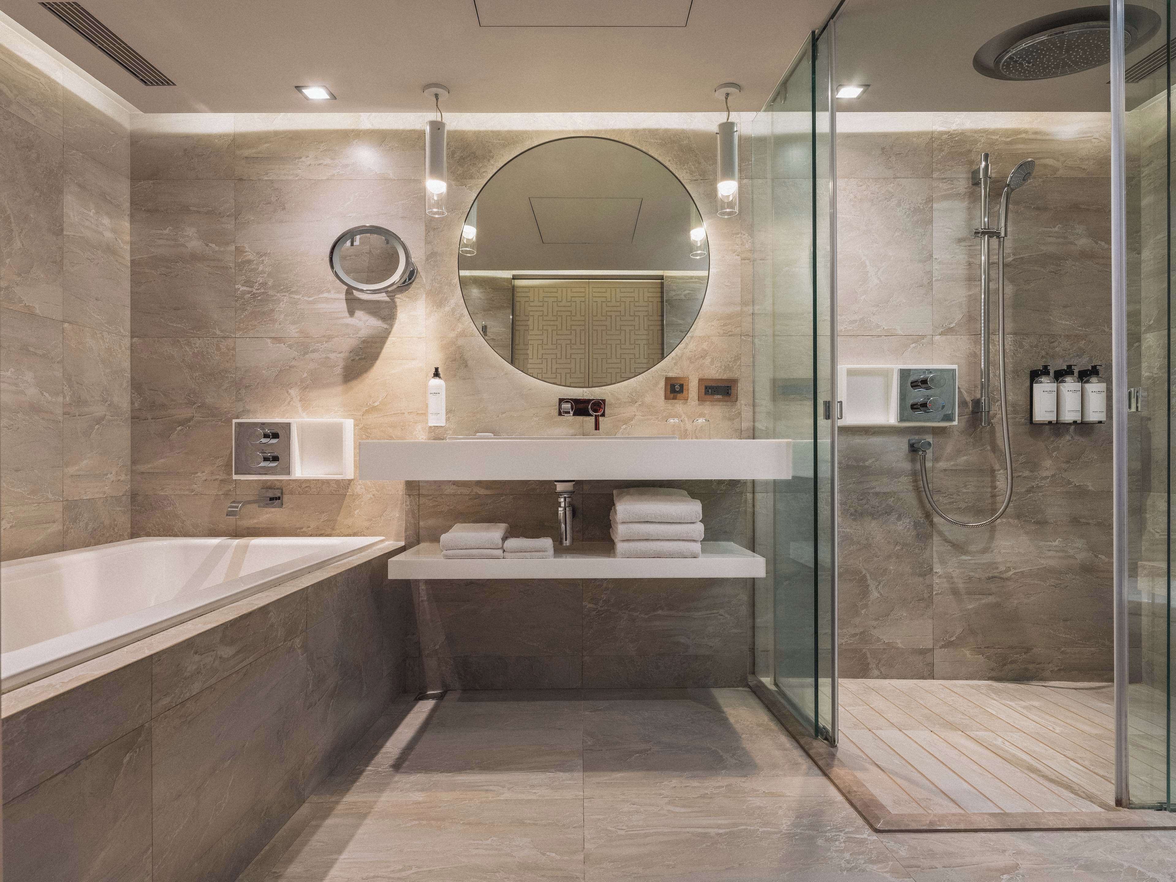 free toiletries, hair dryer, bathrobes, slippers