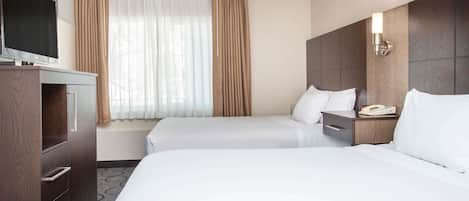 Studio Suite, 2 Queen Beds, Non Smoking | In-room safe, desk, blackout drapes, iron/ironing board