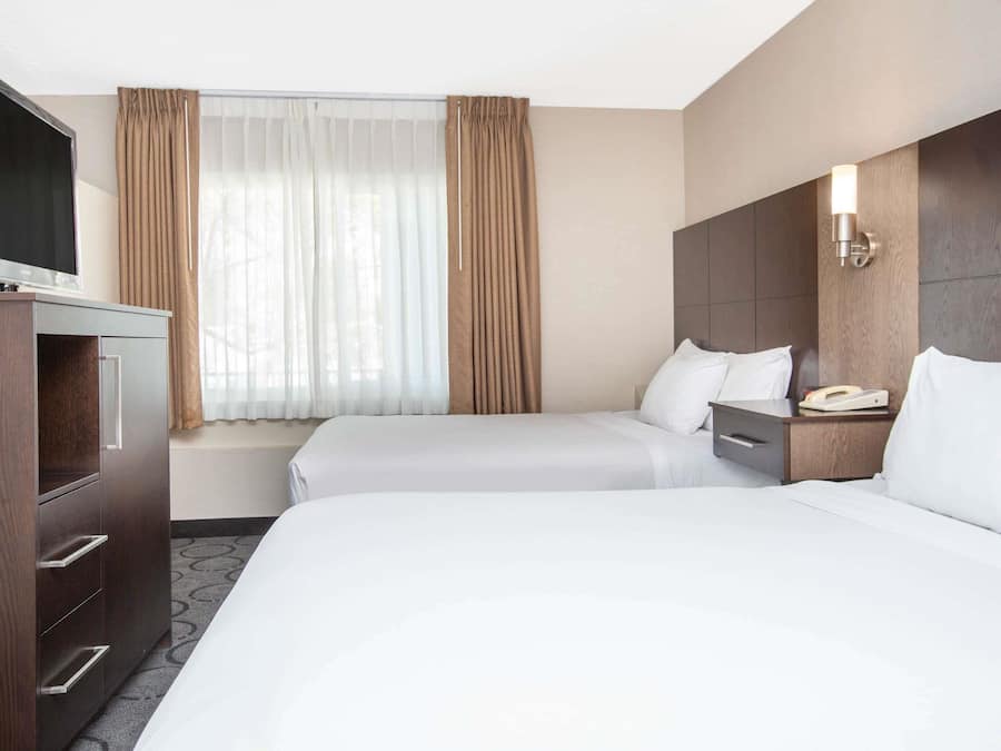 Studio Suite, 2 Queen Beds, Non Smoking | In-room safe, desk, blackout curtains, iron/ironing board