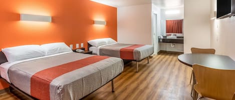 Free WiFi, bed sheets