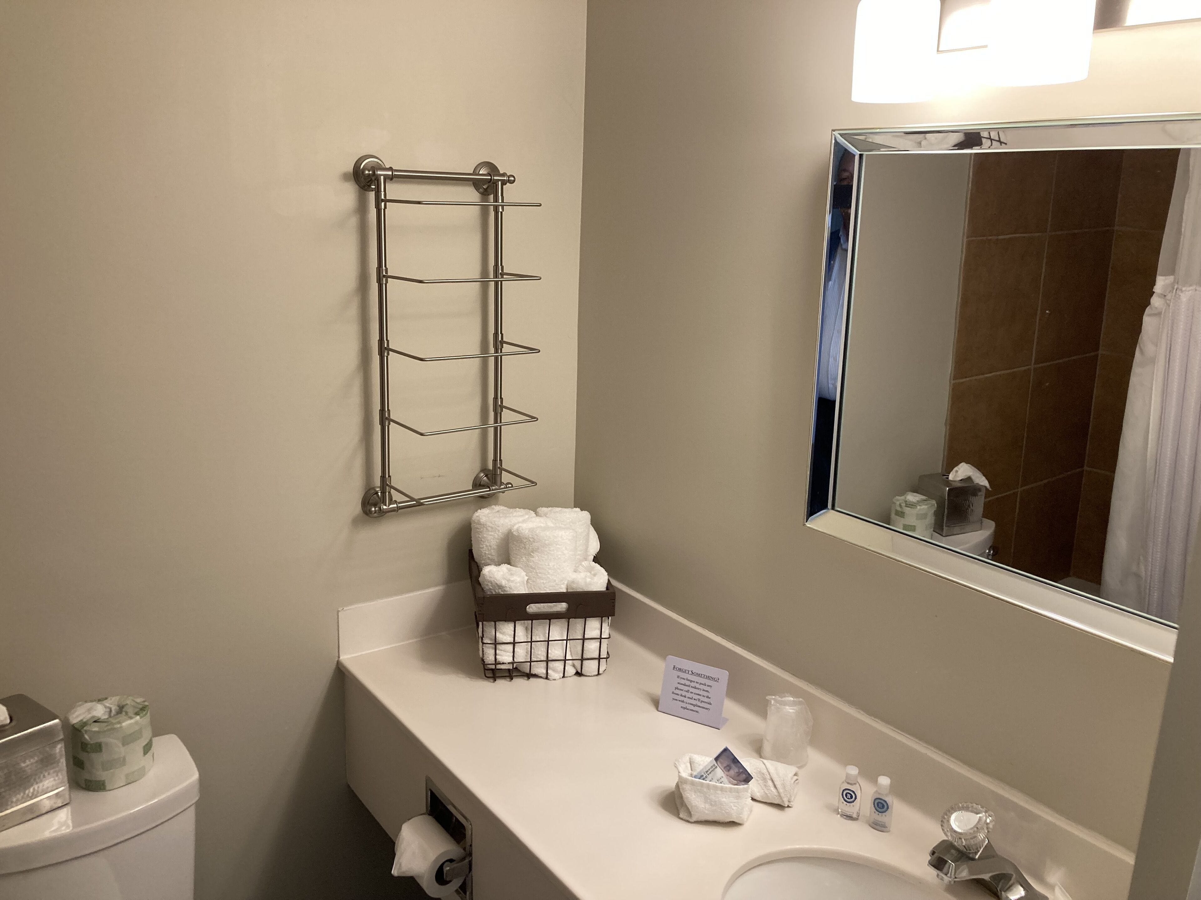 family room | bathroom | combined shower/bathtub, free toiletries, hair dryer, towels