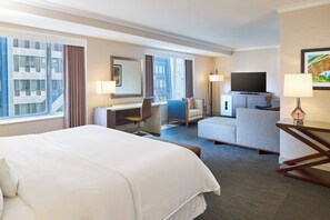 Studio Suite, 1 giường cỡ king | 1 phòng ngủ, bộ trải giường bằng vải cotton Ai Cập 