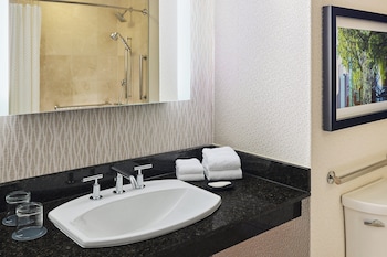 Combined shower/tub, free toiletries, hair dryer, bathrobes at The Westin Michigan Avenue Chicago