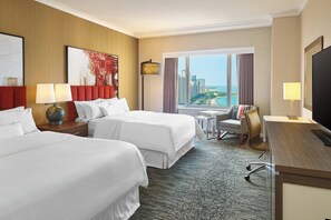 Room, 2 Double Beds, Lake View | Egyptian cotton sheets, premium bedding, down duvets, pillow-top beds - The Westin Michigan Avenue Chicago (Chicago)
