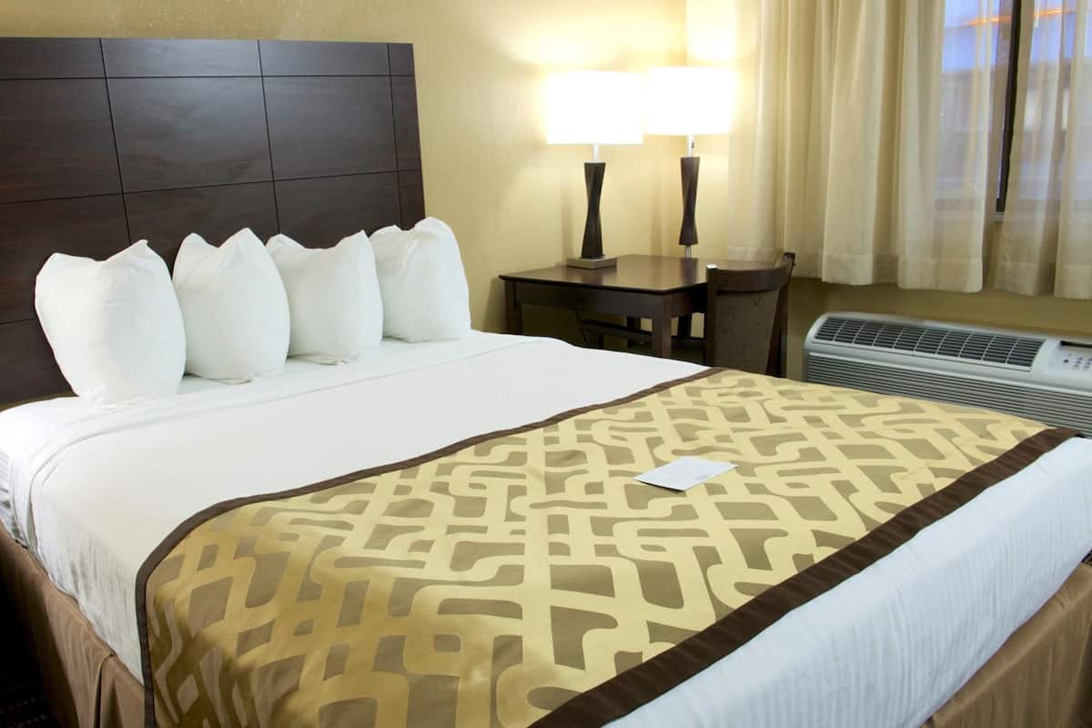 Blackout drapes, iron/ironing board, free WiFi, bed sheets