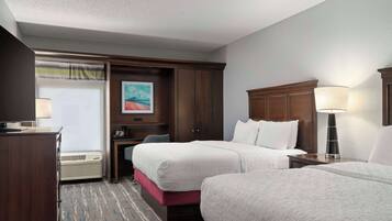 Two Queen Beds, Non-Smoking | Hypo-allergenic bedding, down duvets, in-room safe, desk