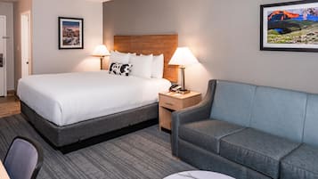 Standard Room, 1 King Bed with Sofa bed, Non Smoking, Refrigerator (with Sofabed) | Desk, laptop workspace, iron/ironing board, bed sheets