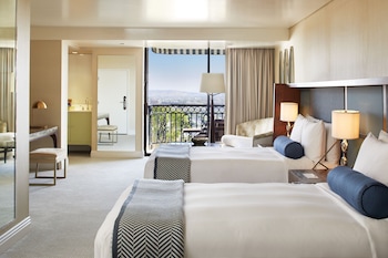 Frette Italian sheets, premium bedding, down comforters, pillowtop beds at The London West Hollywood at Beverly Hills