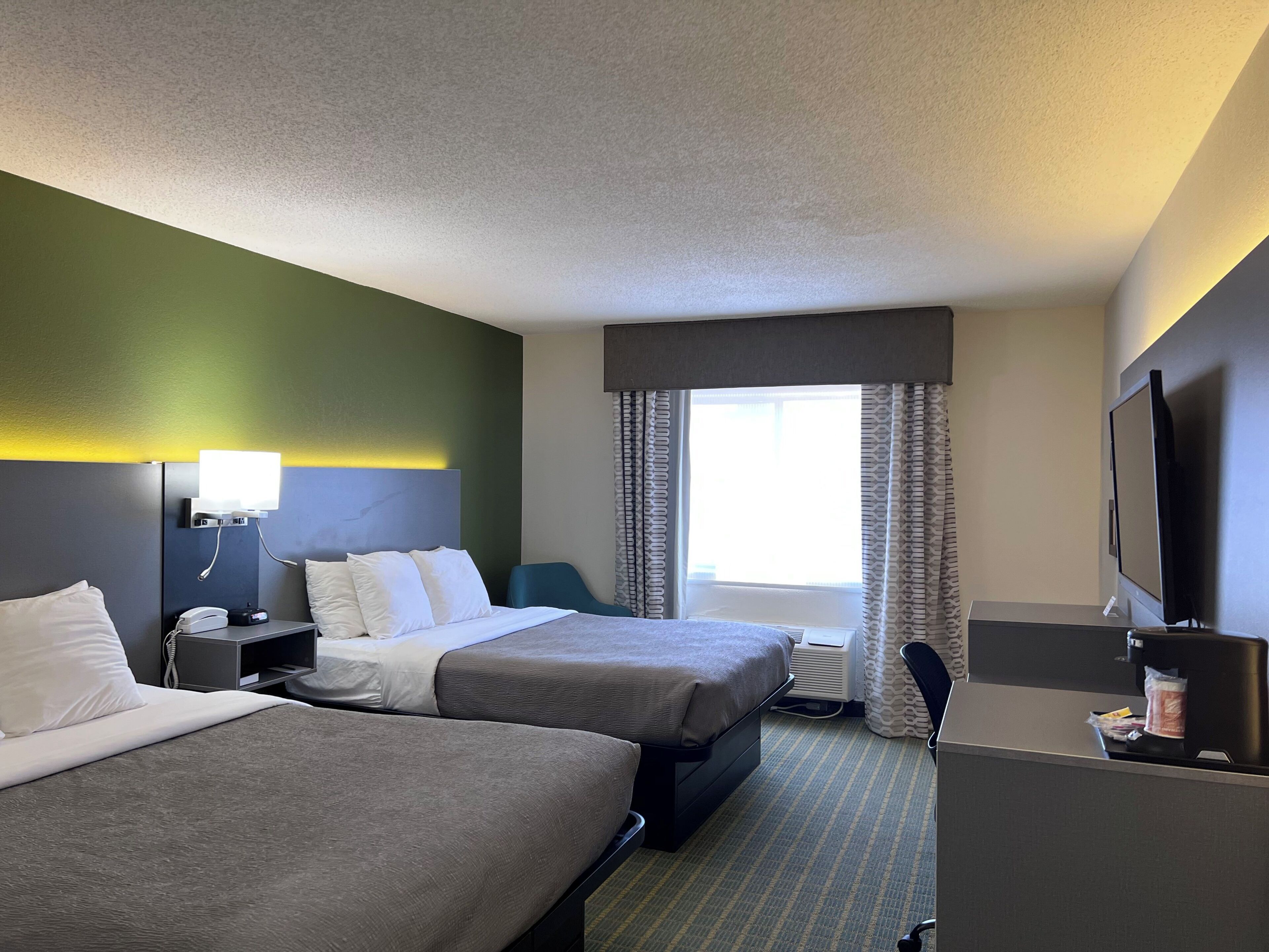 Standard Room, 2 Queen Beds, Non Smoking | Premium bedding, down comforters, pillowtop beds, desk