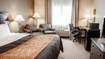 Premium bedding, down duvets, pillow-top beds, desk