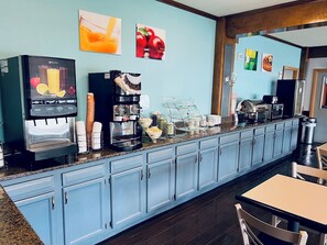 Café da manhã continental grátis todos os dias
