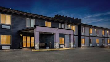 Front of property – evening/night