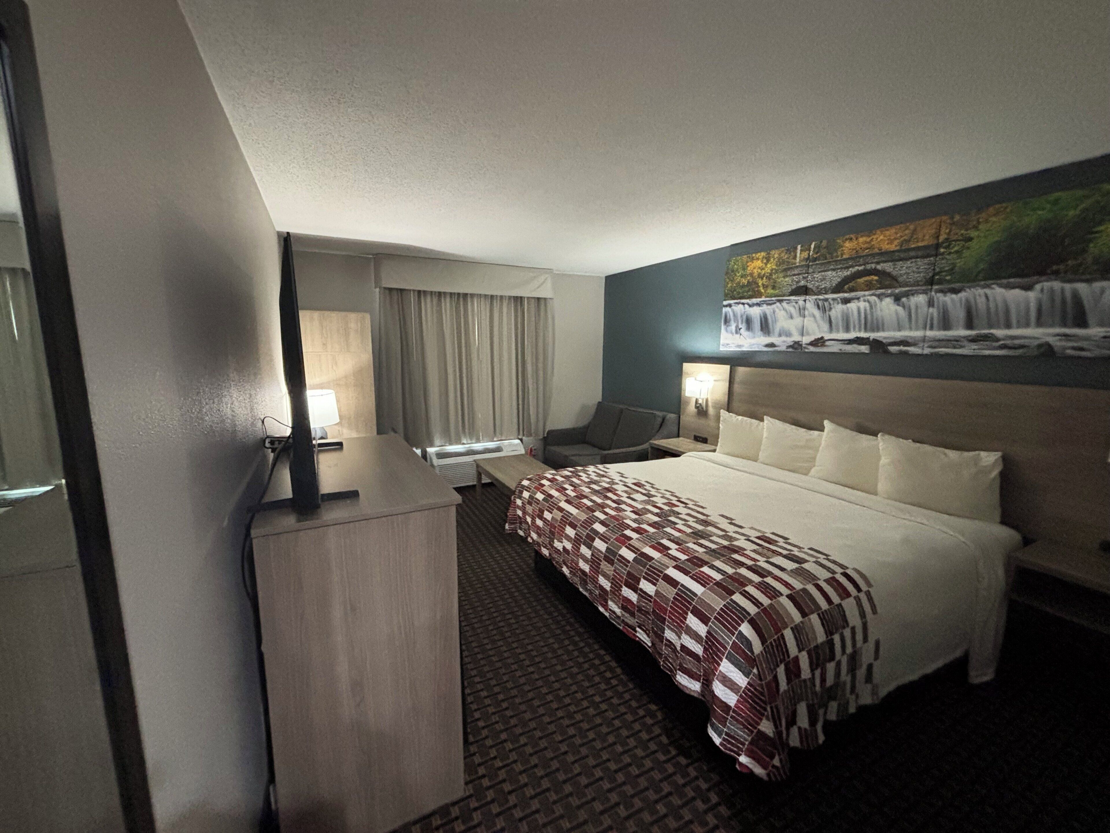 Superior Room, 1 King Bed, Roll-in Shower, Non Smoking | Desk, laptop workspace, blackout curtains, free cots/infant beds