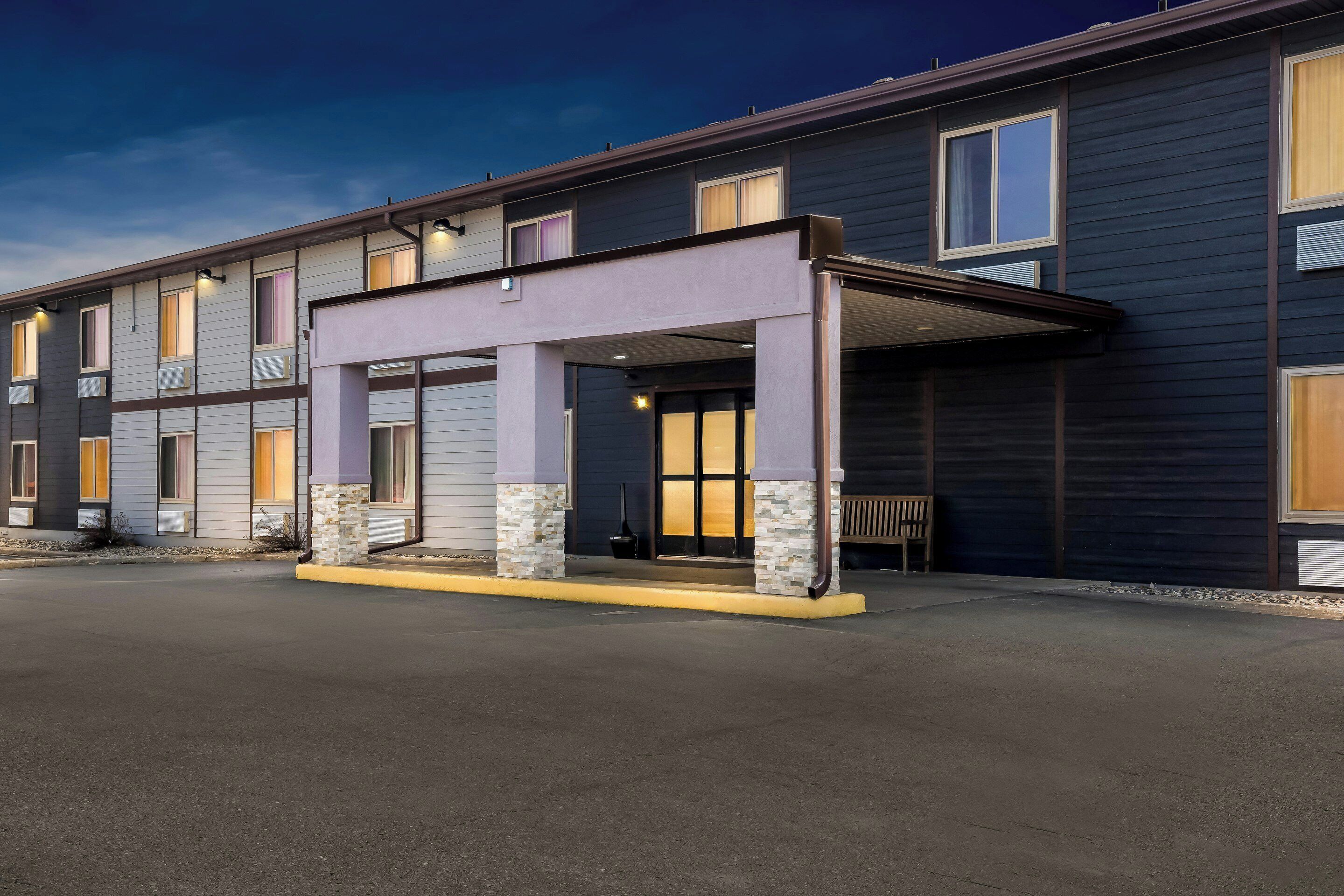 Front of property – evening/night