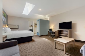 Suite, 1 King Bed, Non Smoking (Efficiency) | Desk, blackout drapes, soundproofing, iron/ironing board