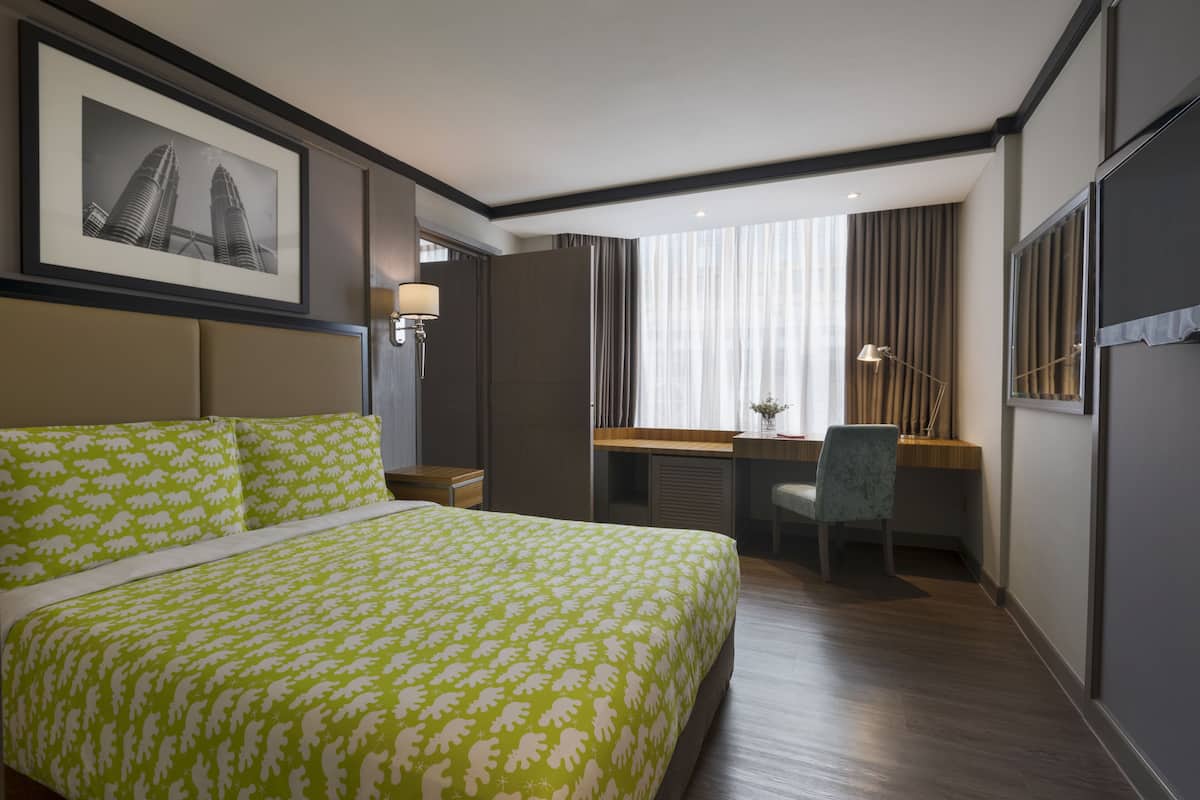 In-room safe, desk, blackout curtains, iron/ironing board