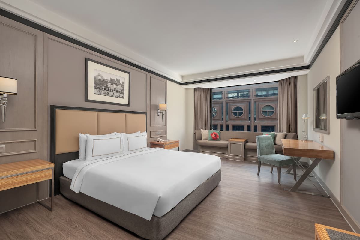 In-room safe, desk, blackout curtains, iron/ironing board