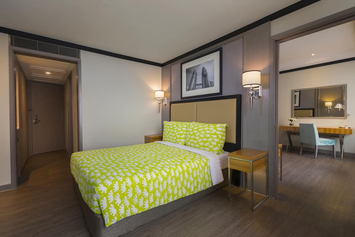 In-room safe, desk, blackout curtains, iron/ironing board