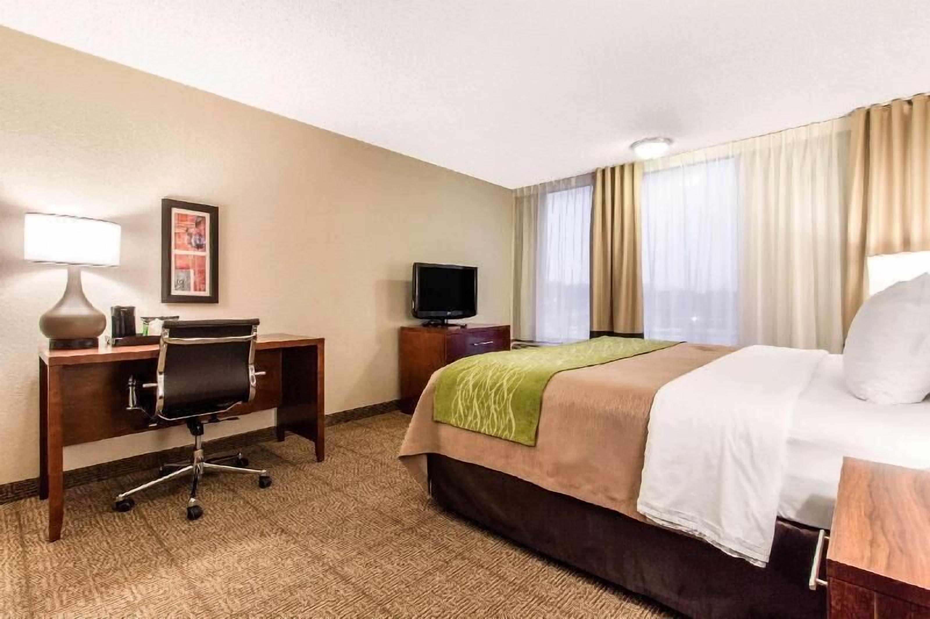 In-room safe, desk, blackout curtains, iron/ironing board