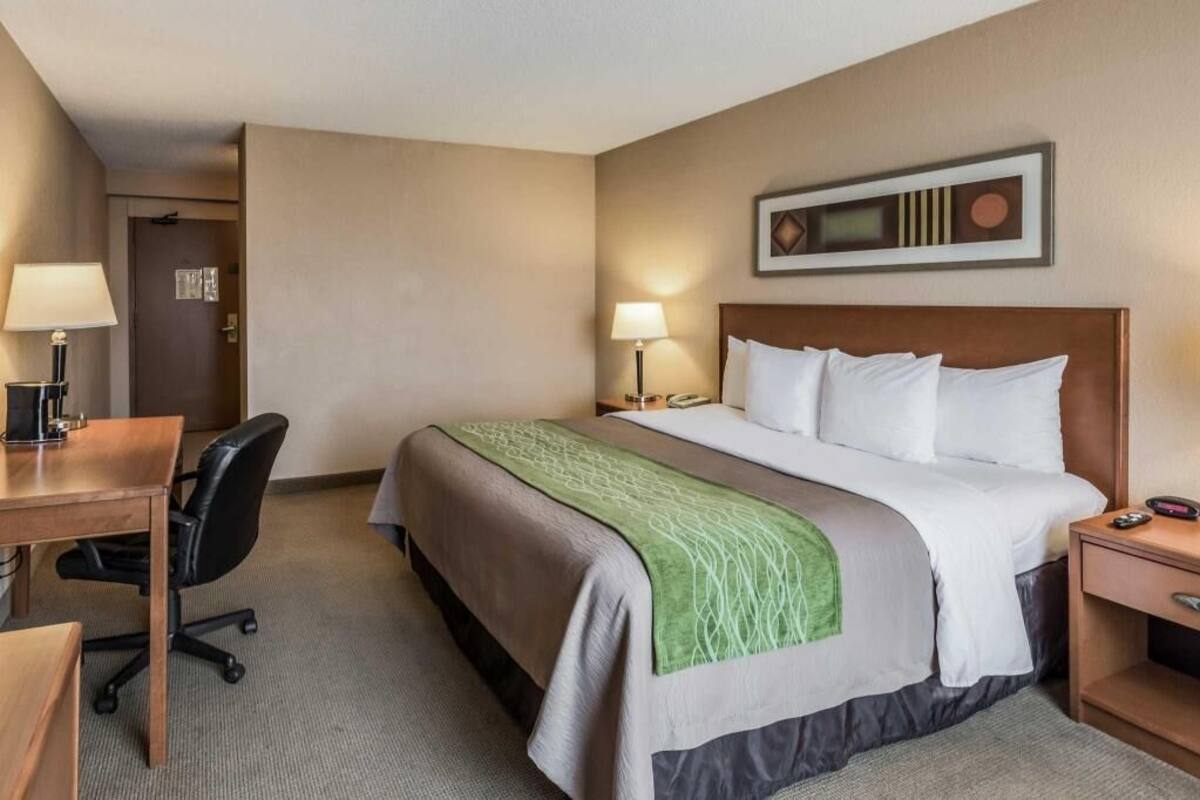 In-room safe, desk, blackout curtains, iron/ironing board