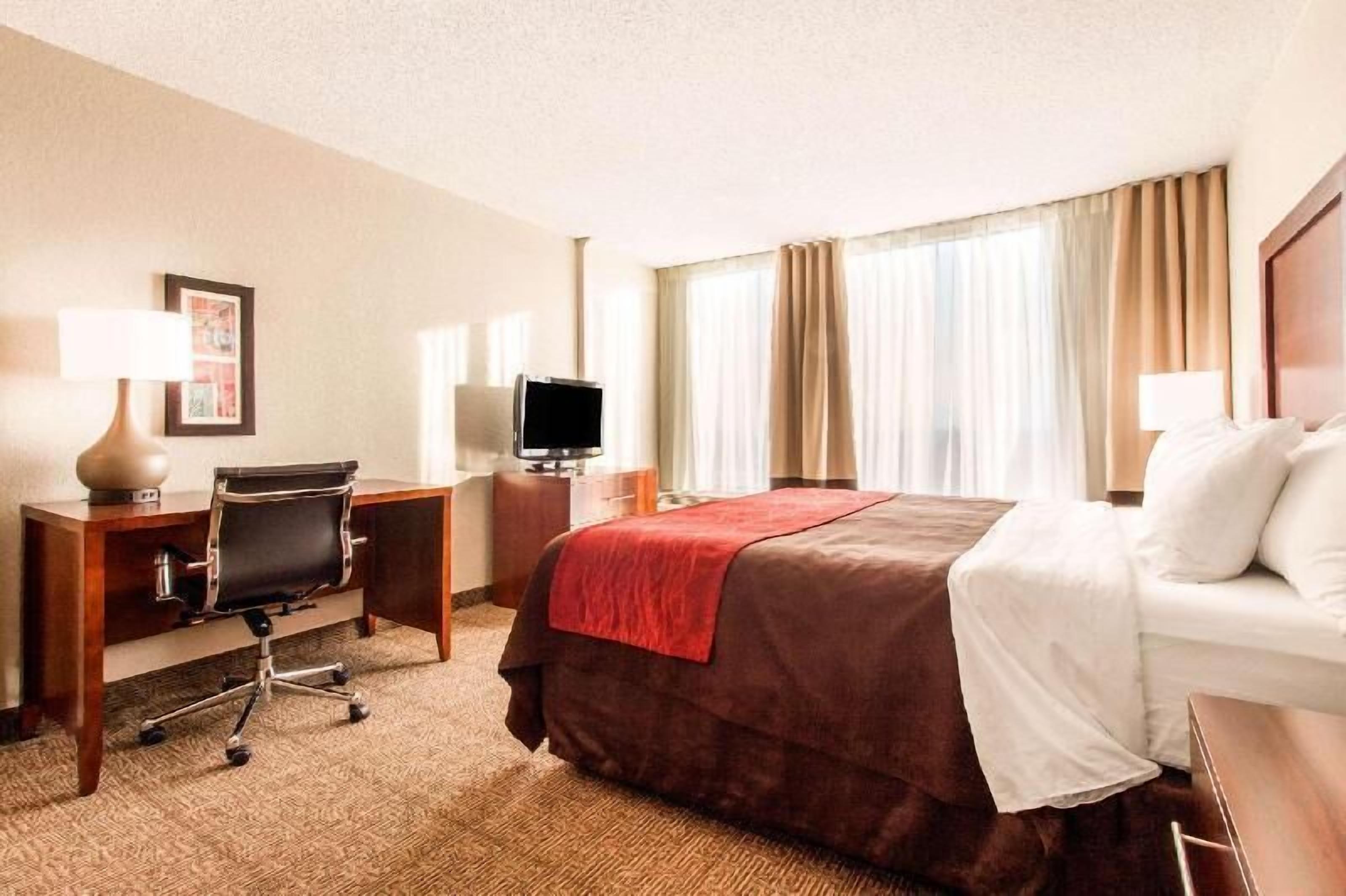 In-room safe, desk, blackout curtains, iron/ironing board