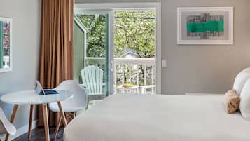 Deluxe Room, 2 Queen Beds, Non Smoking, Patio | Premium bedding, down comforters, pillowtop beds, desk