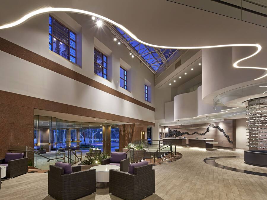 Sala de estar en el lobby