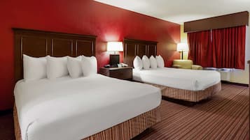 Premium bedding, blackout drapes, iron/ironing board, bed sheets