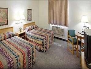 Room, 2 Queen Beds, Non Smoking | Desk, blackout curtains, iron/ironing board, free cots/infant beds