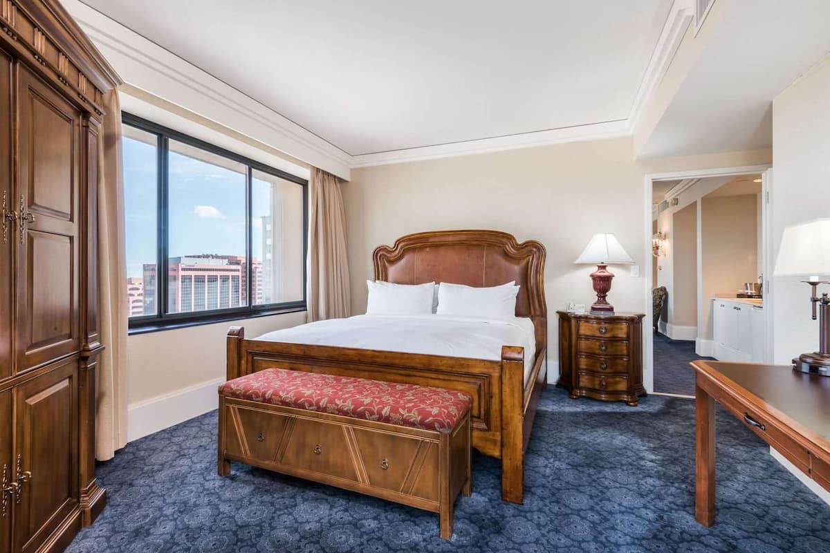 Hypo-allergenic bedding, pillow-top beds, in-room safe, desk