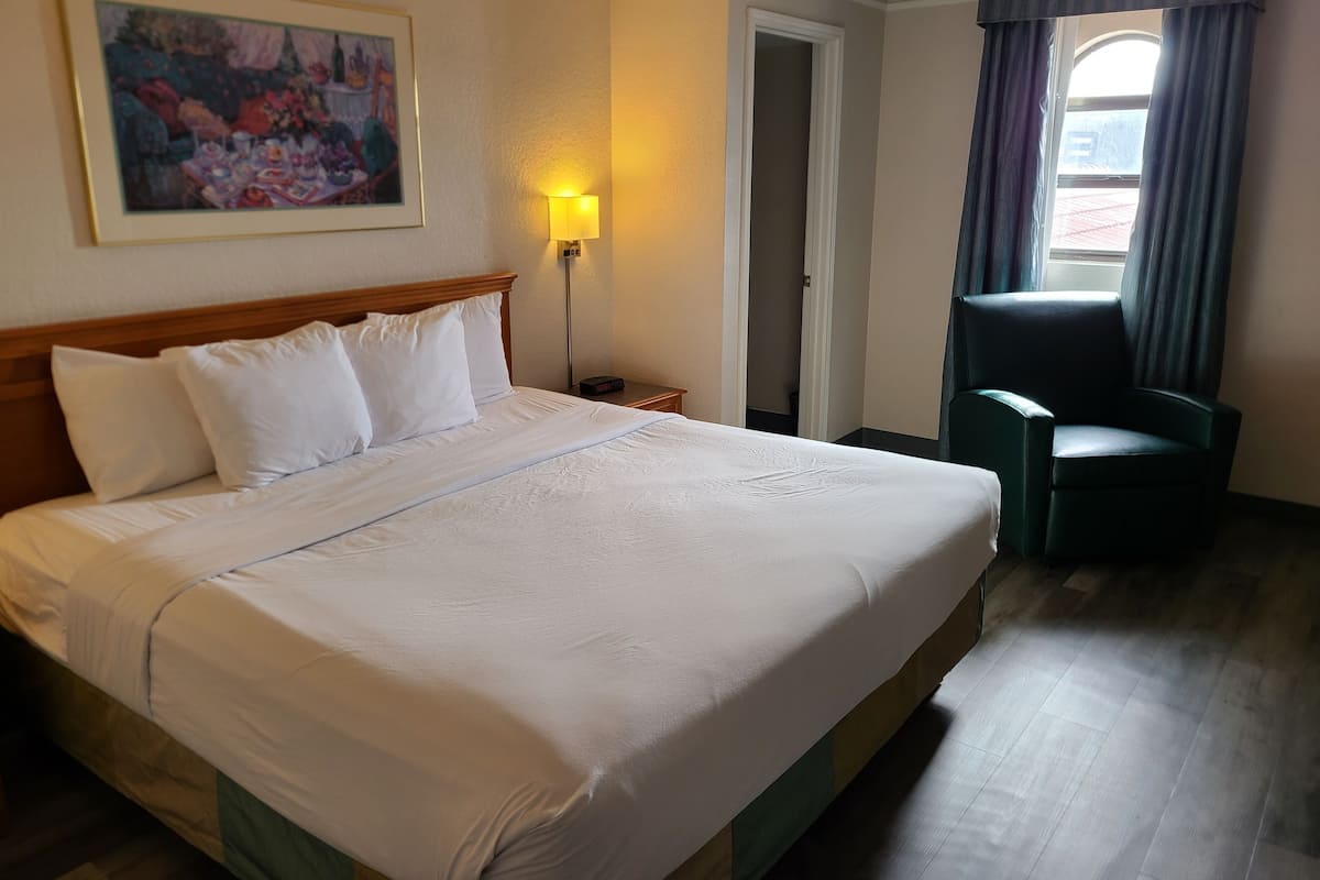 Phòng Suite Deluxe, 1 giường cỡ king, không hút thuốc | Bộ đồ giường cao cấp, bàn, bàn ủi/dụng cụ ủi quần áo