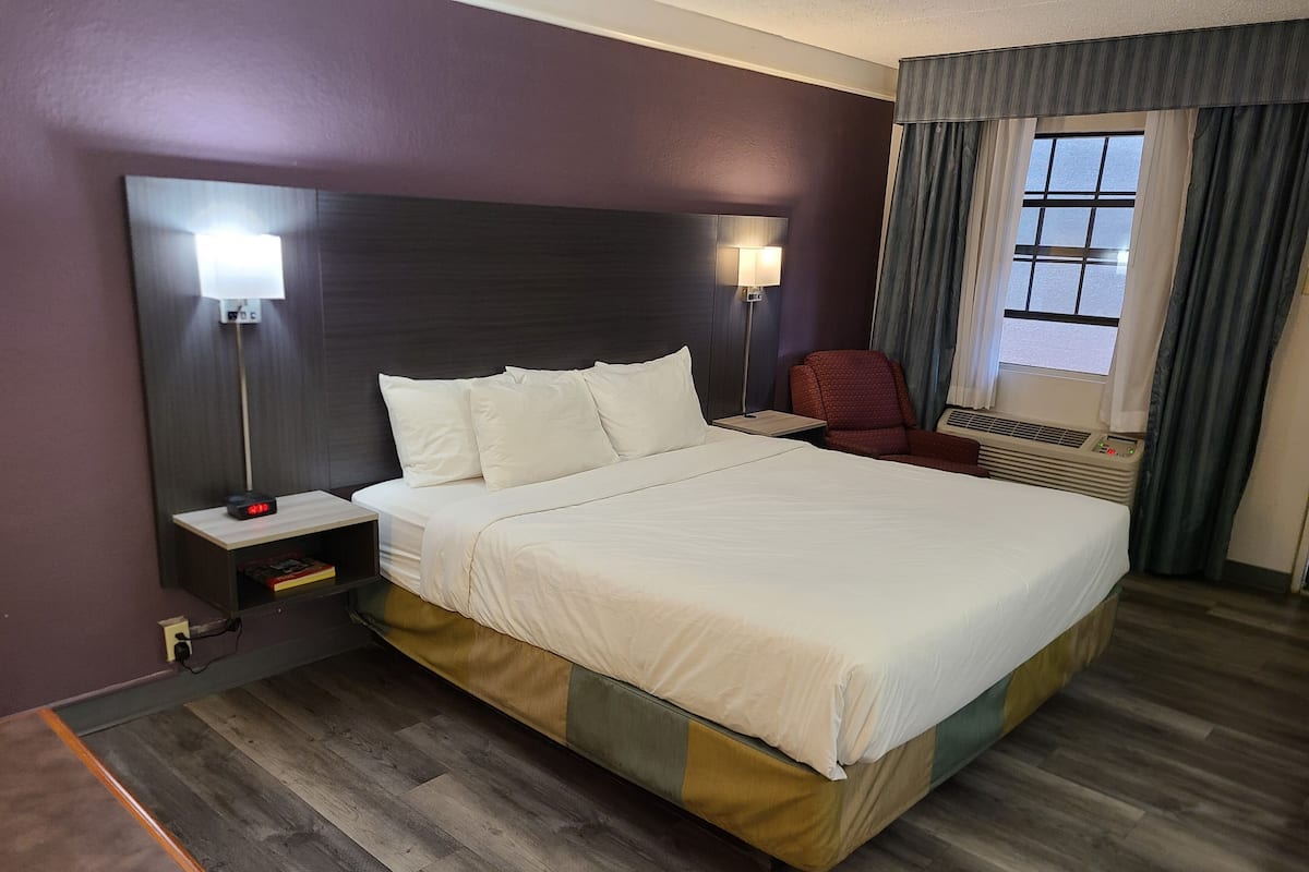 Premium bedding, desk, soundproofing, iron/ironing board