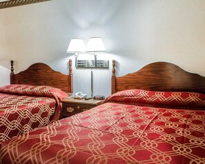 Standard Room, 2 Double Beds, Non Smoking | In-room safe, iron/ironing board, free WiFi, bed sheets