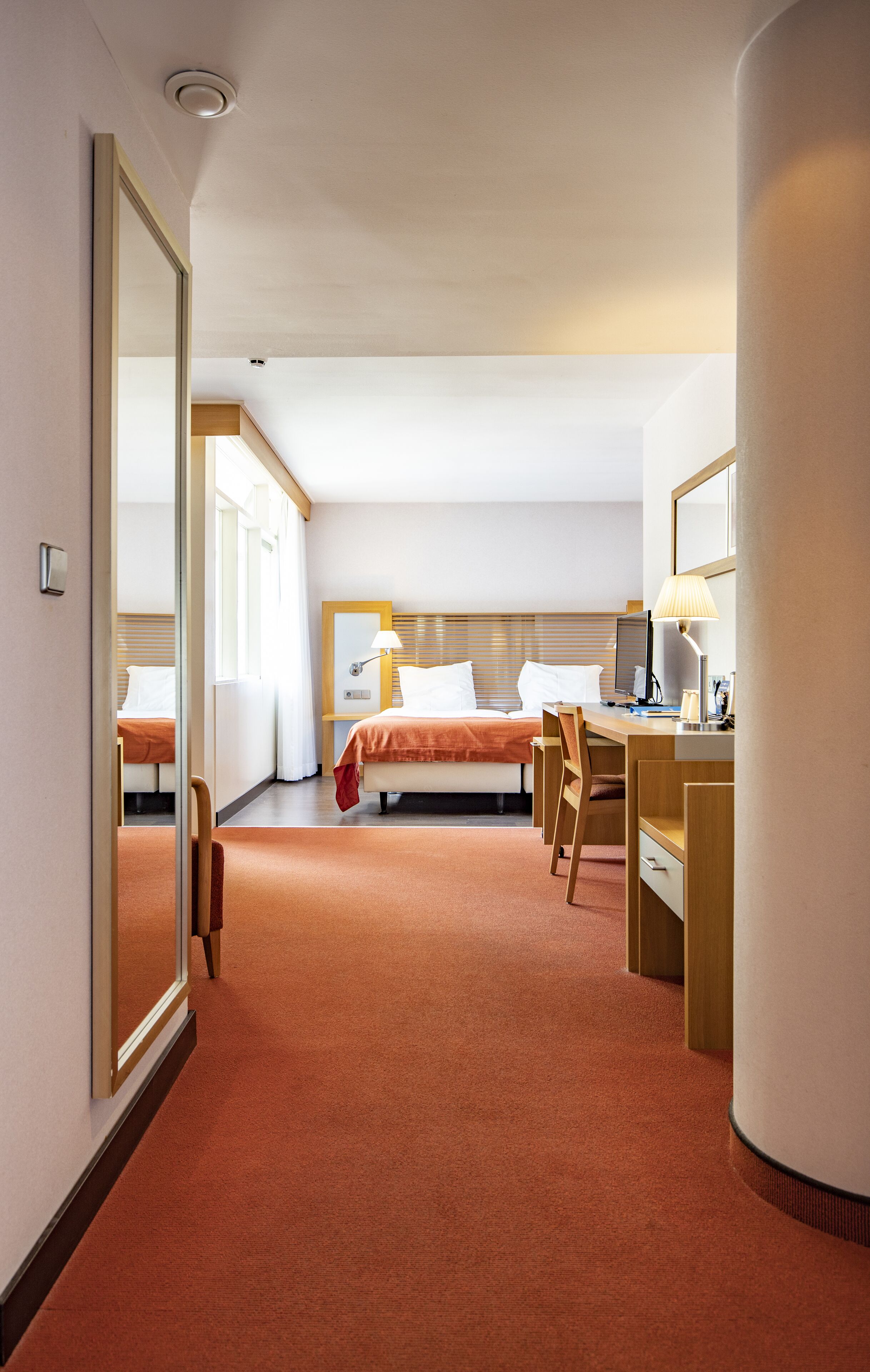 superior double room | desk, blackout curtains, iron/ironing board, free wifi