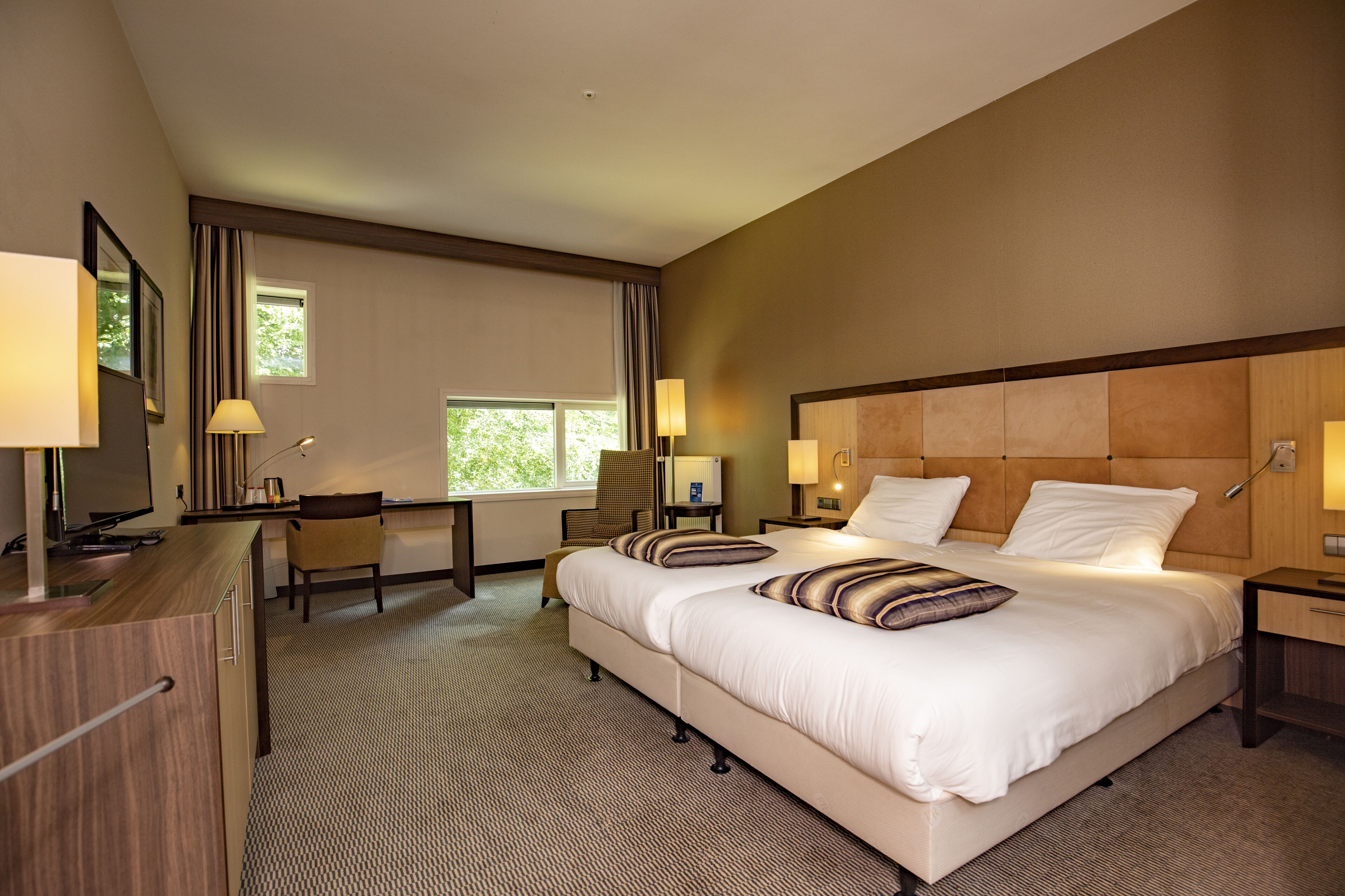 luxury double room | desk, blackout curtains, iron/ironing board, free wifi