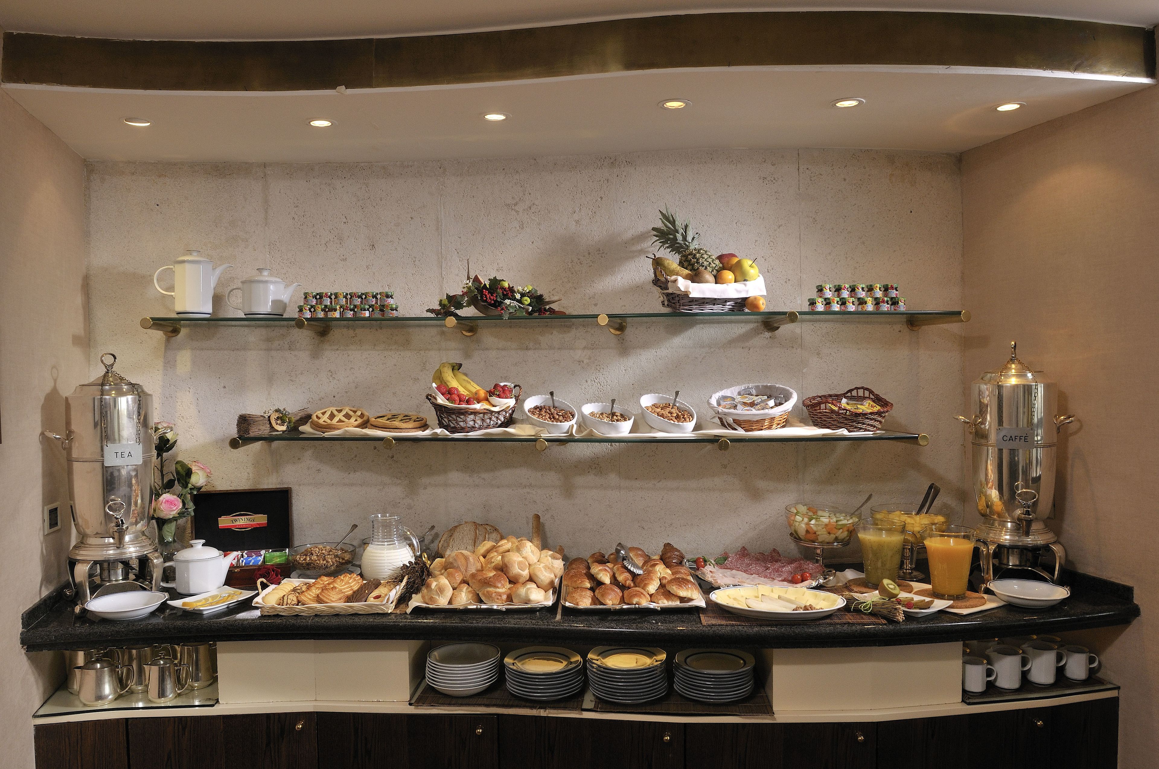 daily buffet breakfast (eur 8 per person)