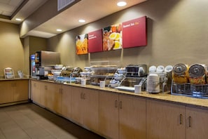 Free daily buffet breakfast