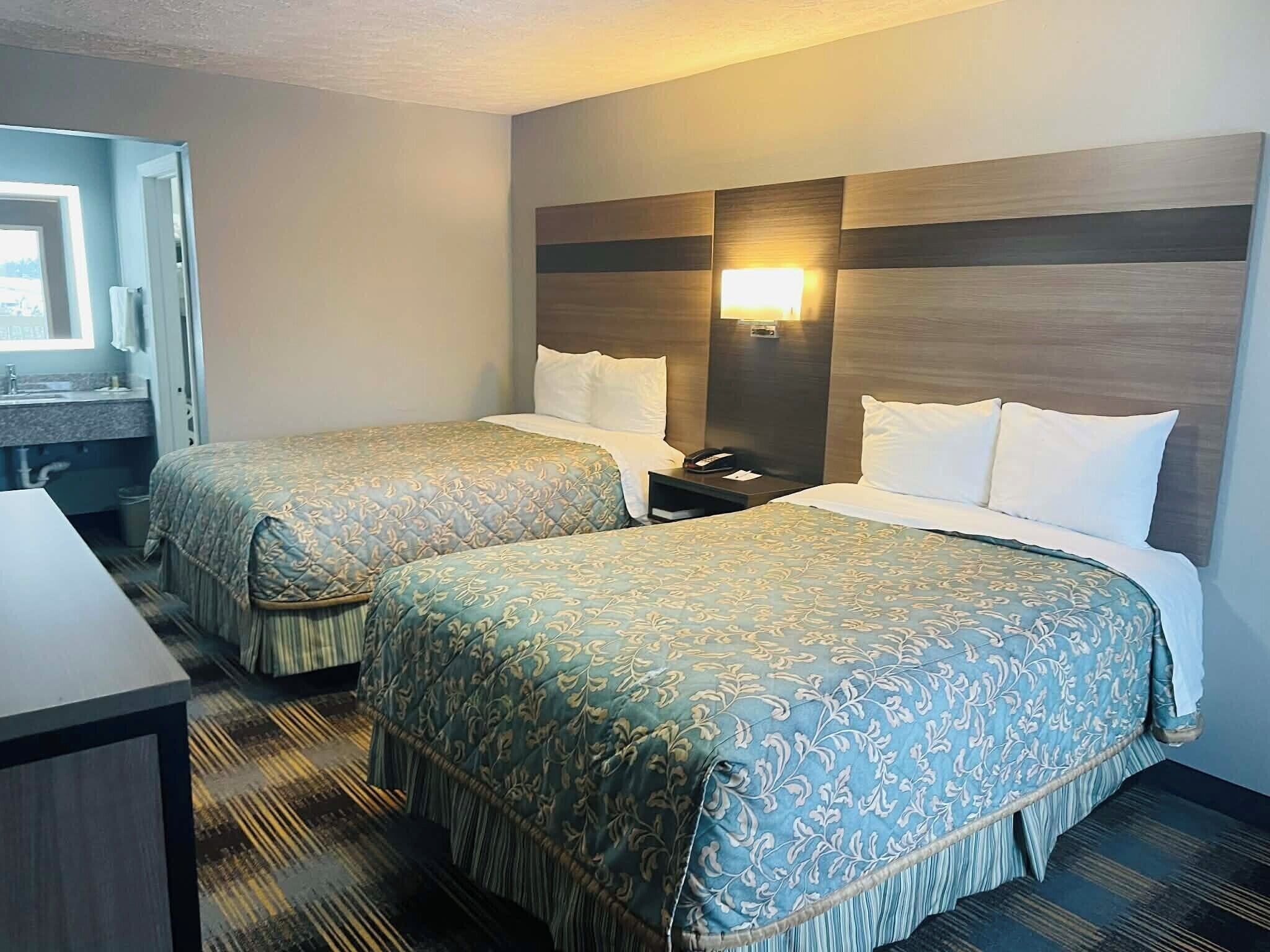 Individually furnished, blackout curtains, iron/ironing board