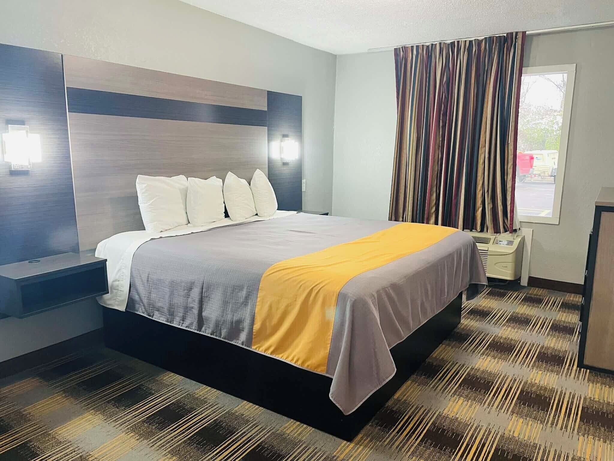 Individually furnished, blackout curtains, iron/ironing board