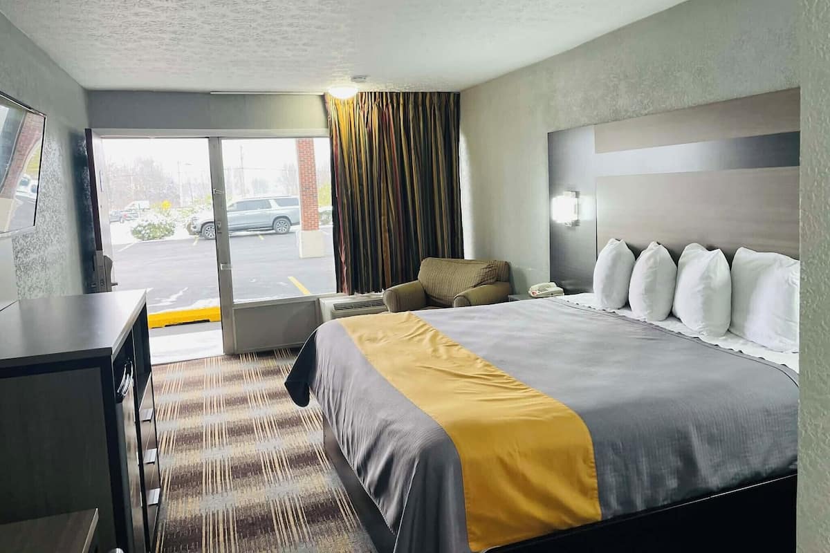 Individually furnished, blackout curtains, iron/ironing board