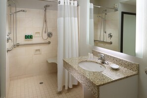 Studio, 1 King Bed with Sofa bed (Mobility/Hearing Access, Roll-In Shwr) | Bathroom - Residence Inn By Marriott Atlanta Buckhead (Atlanta)
