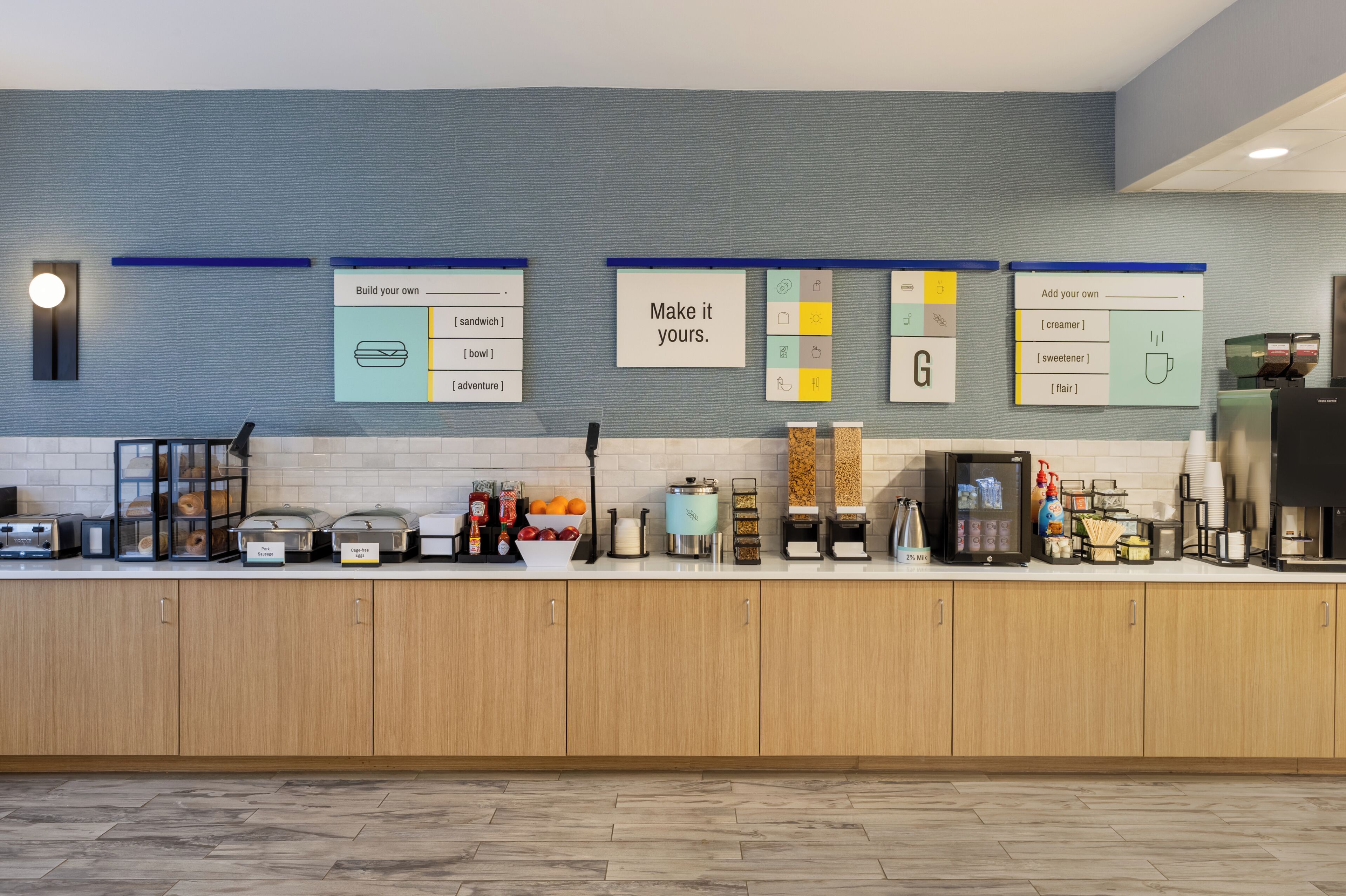 Frokostbuffé er inkludert hver dag