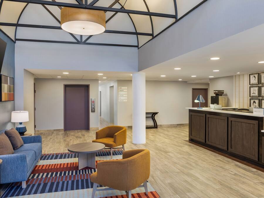 Sitteområde i lobbyen